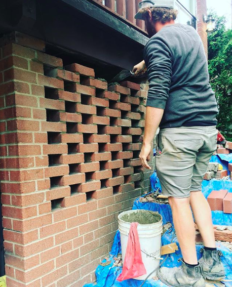 brick wall repair